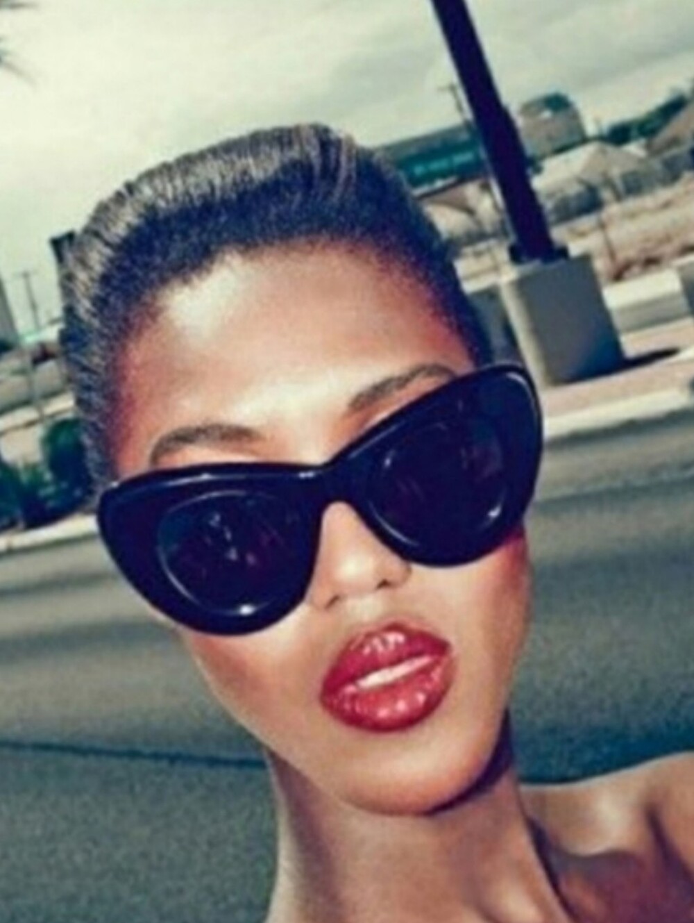 Celine papillon oversized tortoise sunglasses